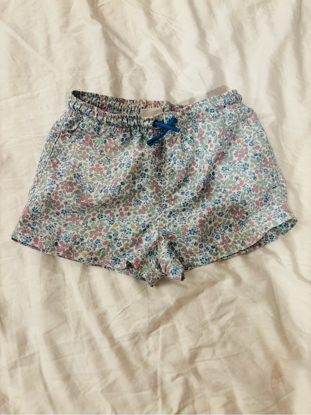 Zara Kids Floral Swim Shorts / Bathing Suit Bottoms Size 6-7